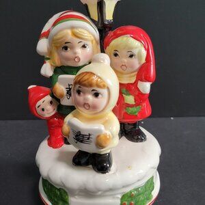 Vintage Brinn's Christmas Carolers Music Box